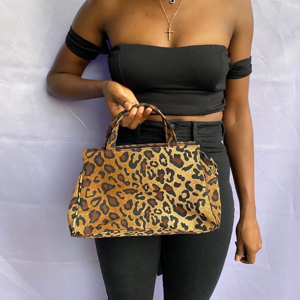 Gorgeous Ombr Leopard Print Structured Handbag - image 2